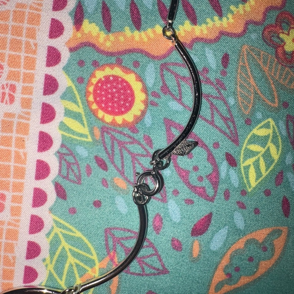 Source Unknown Silver Wave Necklace - image 2